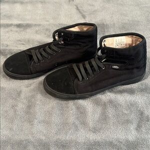 Vans Black Canvas High-Tops size 5